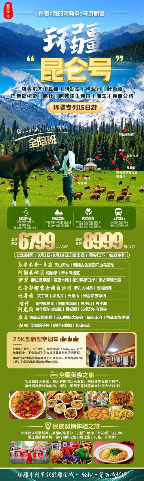 躺在风景里游新疆！新疆铁路首列银发旅游专列今日开行