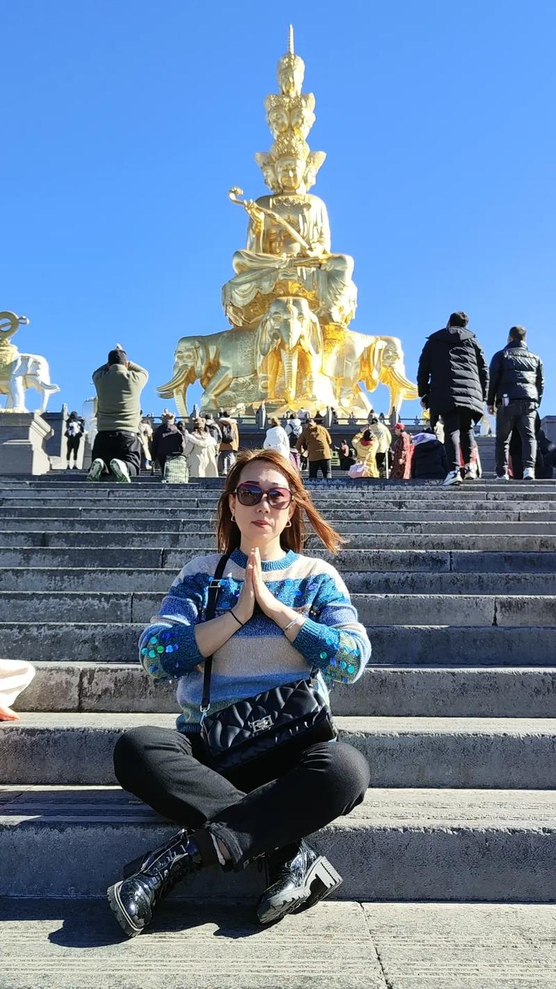 随心所欲南方游，风景在路上，去峨眉山的路上路灯挺特色哈