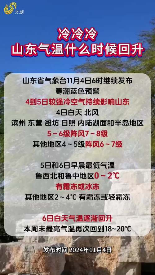 注意！山东多地大风 降温，未来几天寒意十足