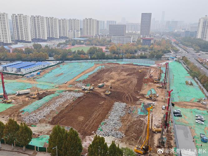 济南首家山姆会员店开建百日，车库基础施工全面推进