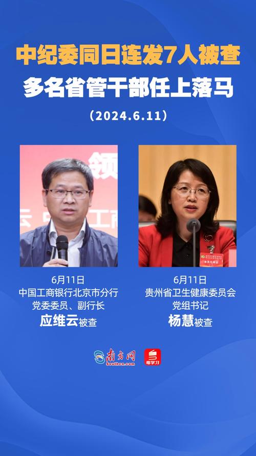 中纪委连发6人被查，多名干部任上落马