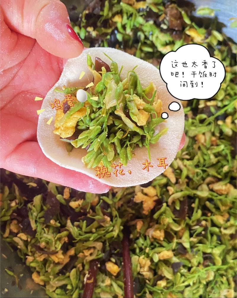 摘槐花的季节到了，钩点槐花包饺子吃